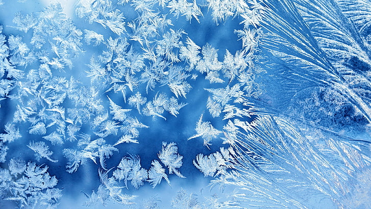 hd 4k frosted glass, cold temperature, winter, snow, ice, frozen, HD wallpaper