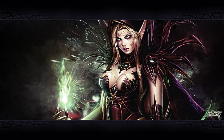 world of warcraft elves valeera sanguinar 1440x900  Video Games World of Warcraft HD Art