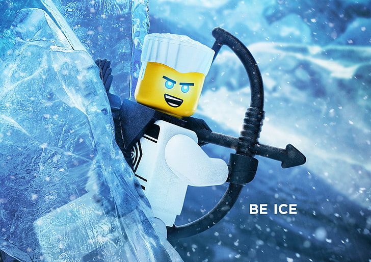 The Lego Ninjago Movie, Animation, Be Ice, Zane, 2017, water, HD wallpaper
