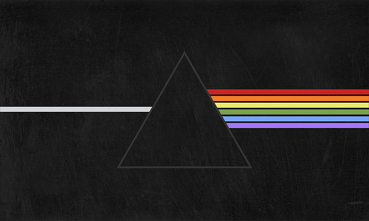 Music, Triangle, Pink Floyd, Rock, Dark side of the moon, The Dark Side of the Moon, HD wallpaper