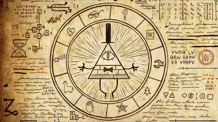 Gravity Falls, Illuminati, pentagram