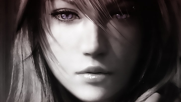 Final Fantasy Claire Farron, Final Fantasy XIII, portrait, body part, HD wallpaper