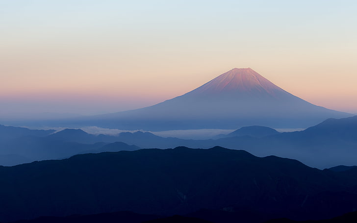 japan, mount fuji, clean sky, Landscape, mountain, scenics - nature, HD wallpaper