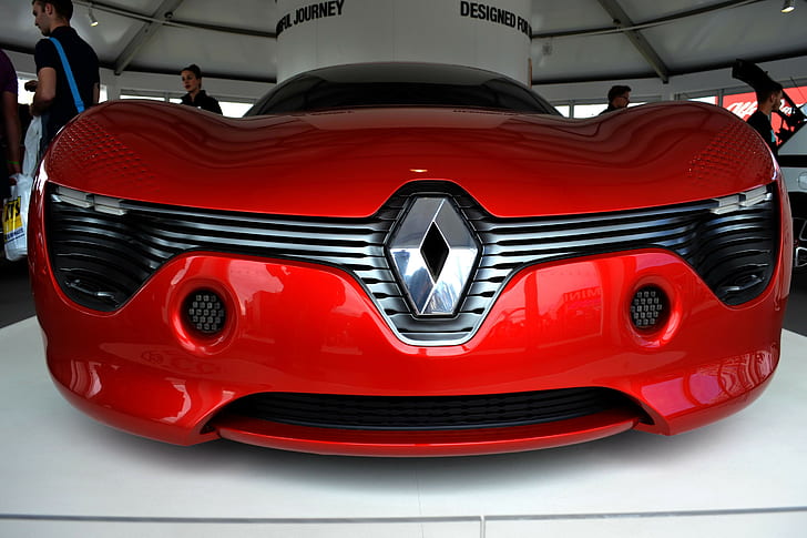 electric car, prototypes, Renault DeZir, HD wallpaper