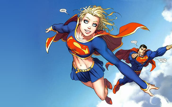 Hd Wallpaper Supergirl Superman Comics Dc Comics Illustration Michael Turner Wallpaper Flare