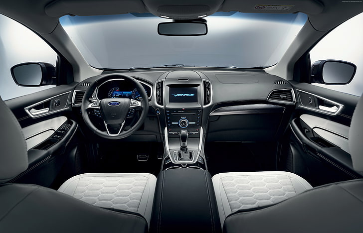 Geneva Auto Show 2016, interior, Ford Vignale Edge, mode of transportation, HD wallpaper