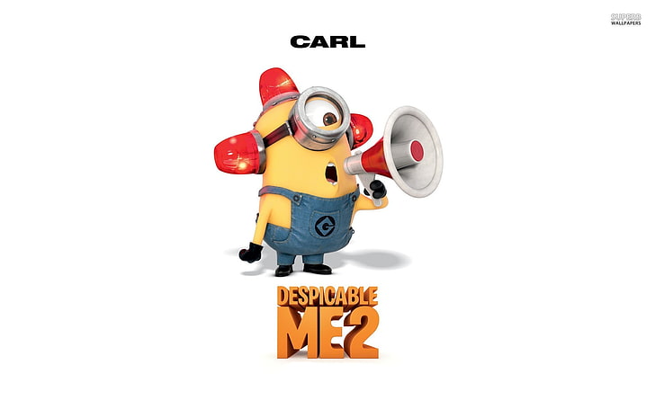 Despicable Me 2 Carl illustration, minions, animated movies, studio shot, HD wallpaper