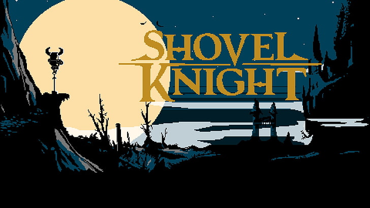 shovels, knight, video games, Shovel Knight, text, yellow, nature, HD wallpaper