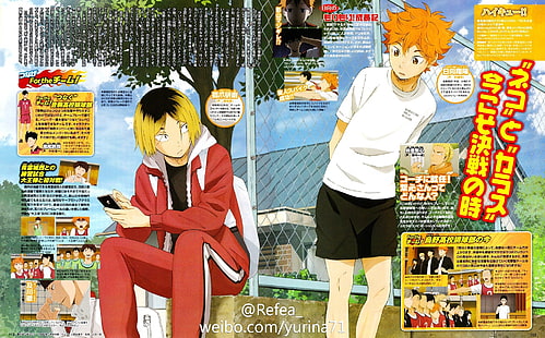 HD wallpaper: anime characters wallpaper, Haikyuu!!, anime ...