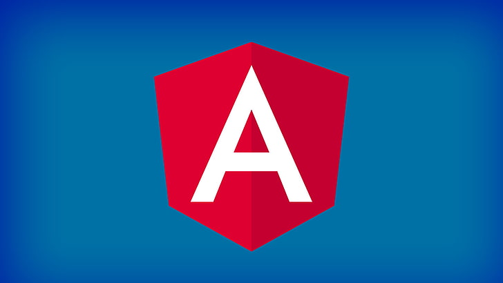 angular, JavaScript, HTML, blue, sign, communication, red, arrow symbol, HD wallpaper