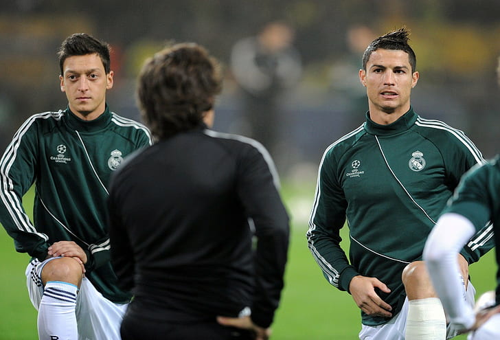 Cristiano Ronaldo, Mesut Ozil, Real Madrid, soccer