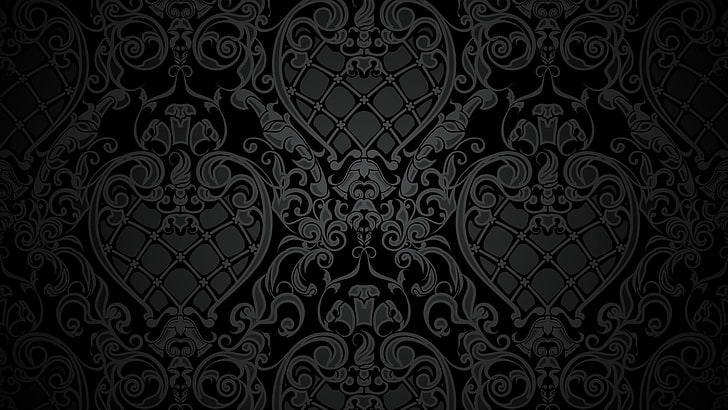 1242x2688px | free download | HD wallpaper: pattern, vector, dark  background, backgrounds, design, floral pattern | Wallpaper Flare