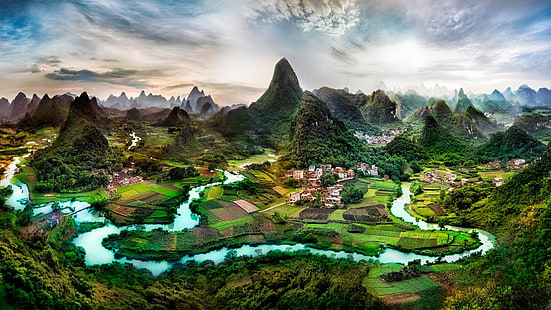 Hd Wallpaper China Guangxi Guilin, Beautiful Chinese Landscape Wallpapers For Iphone