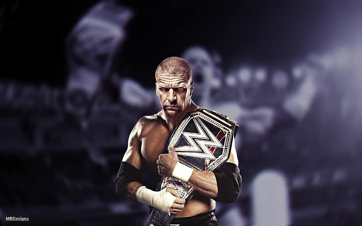 WWE, Triple H, wrestler, wwe champion, HD wallpaper