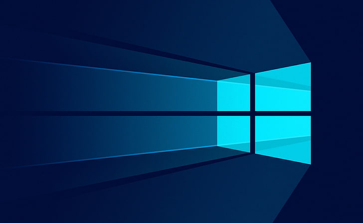 Windows 10 Material, teal Windows logo, windows10, microsoft HD wallpaper
