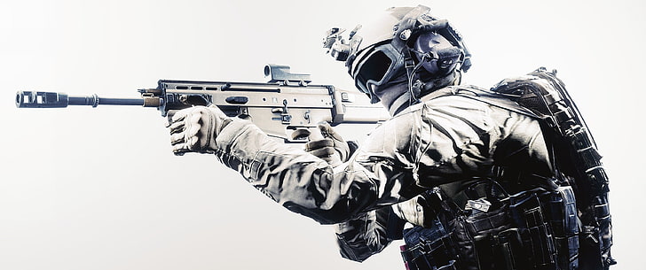 3440x1440 px Assault Rifle military Simple Background soldier Tactical Animals Other HD Art