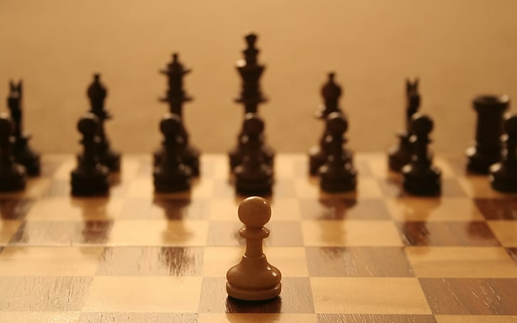 chess, depth of field, board games