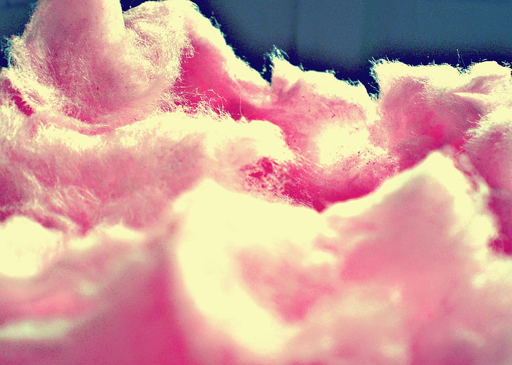 cotton candy, pink, sweet, backgrounds, abstract, close-up, HD wallpaper