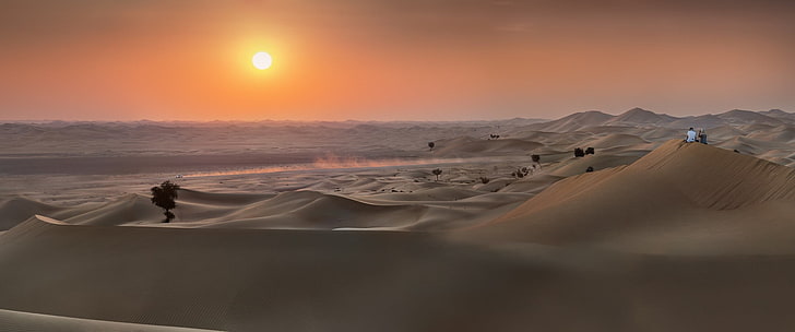 photography, nature, landscape, desert, sky, sand dune, environment, HD wallpaper