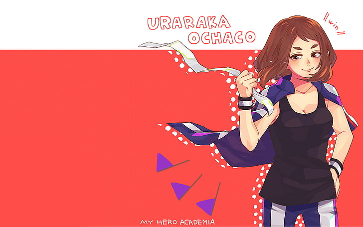 Boku no Hero Academia, anime girls, Uraraka Ochako, one person