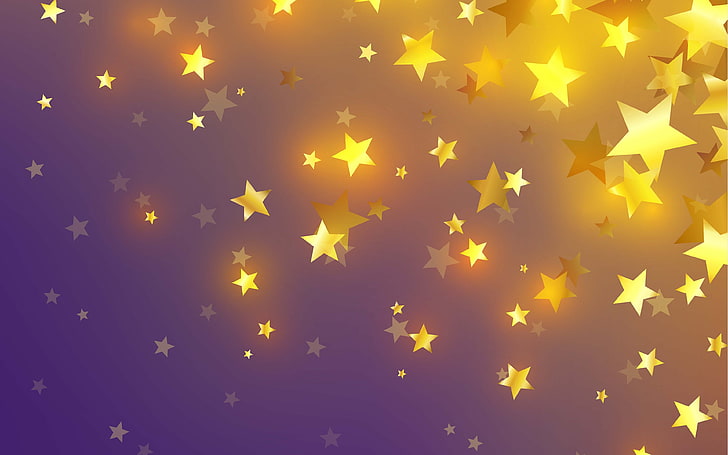 HD wallpaper: Golden stars purple background Design 4K HD, yellow star  digital wallpaper | Wallpaper Flare