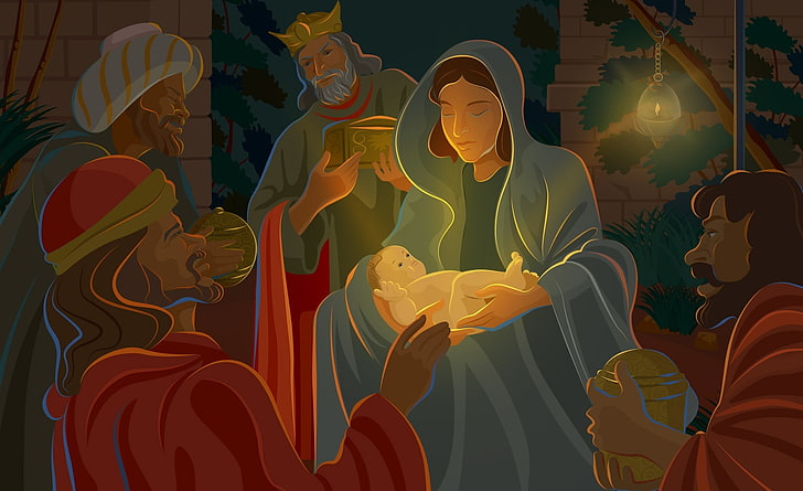 Night Of Jesus Christ Birth, The Nativity digital wallpaper, Holidays