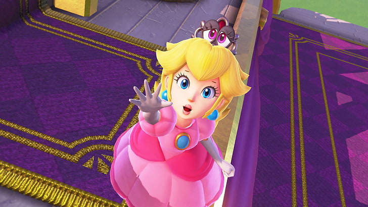 Mario, Super Mario Odyssey, Princess, Princess Peach, Tiara (Mario), HD wallpaper