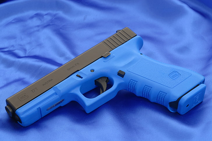 blue and black pistol toy, Gun, Austria, Wallpaper, Background, HD wallpaper
