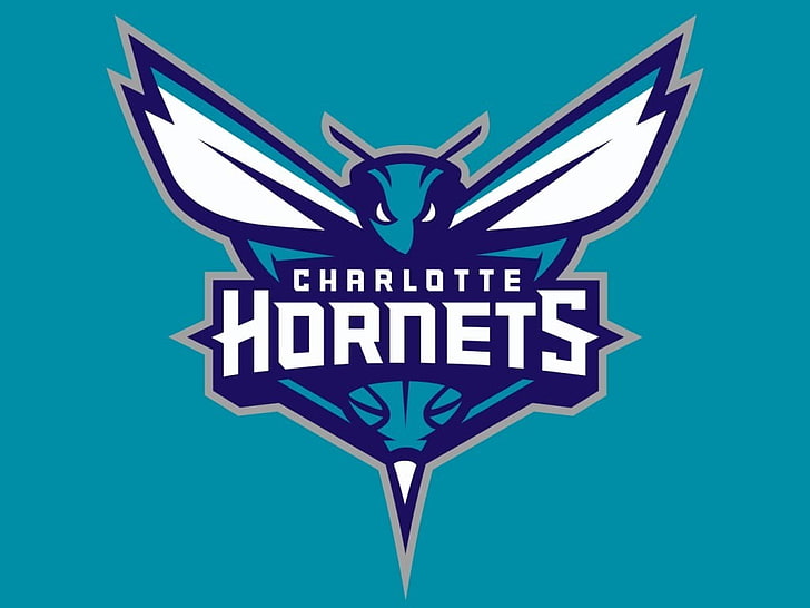 Charlotte Hornets logo, NBA, sports, basketball, blue, communication, HD wallpaper