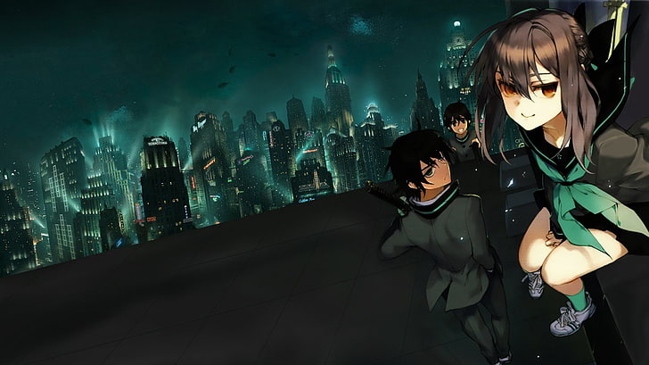 Anime, Seraph of the End, Shinoa Hīragi, Yoichi Saotome, Yūichirō Hyakuya, HD wallpaper