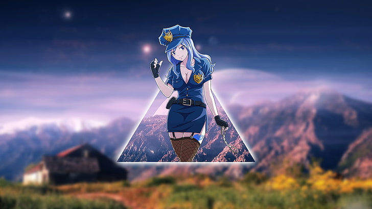 anime, anime girls, Lockser Juvia, fairy tale, picture-in-picture