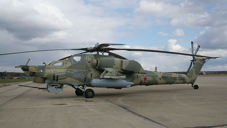Mil Mi-28, helicopters, Russian Air Force, vehicle, military
