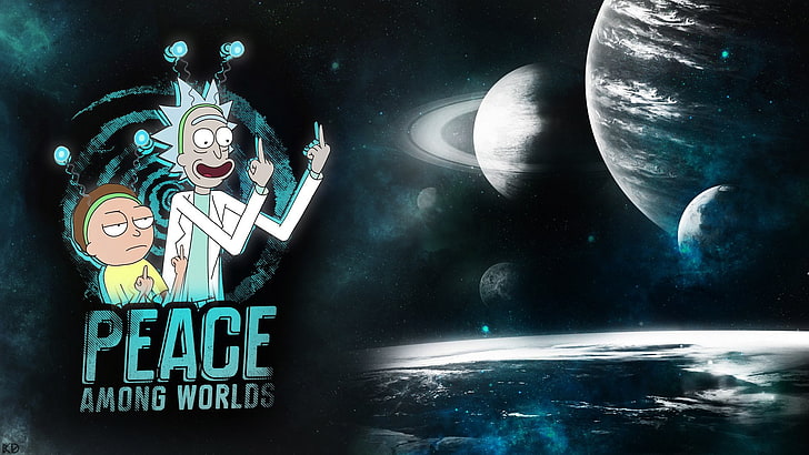 Peace Among Worlds illustration, TV Show, Rick and Morty, Morty Smith, HD wallpaper