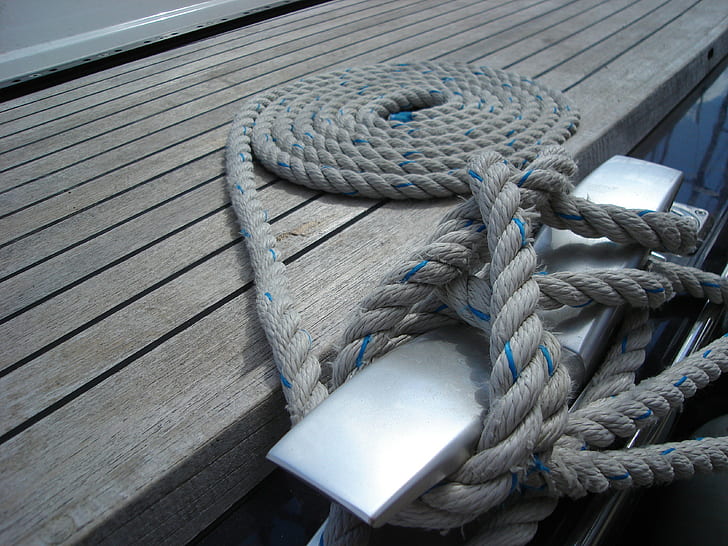 ropes, pier, planks, HD wallpaper