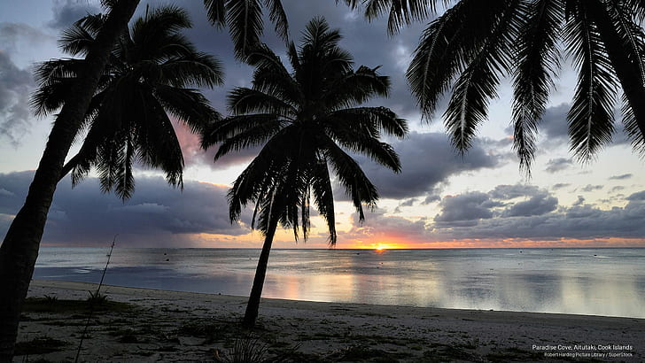 Paradise Cove, Aitutaki, Cook Islands, HD wallpaper