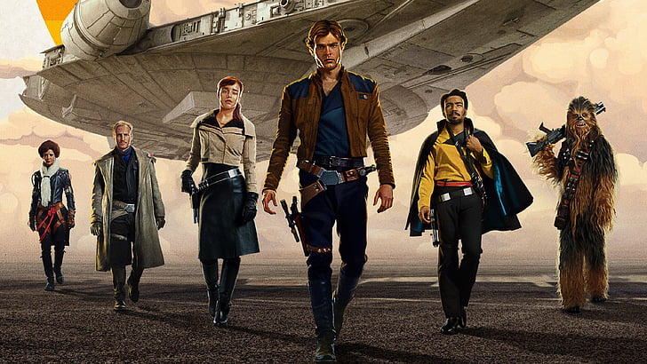 Solo: A Star Wars Story, Qi'Ra, Lando Calrissian, Han Solo, HD wallpaper