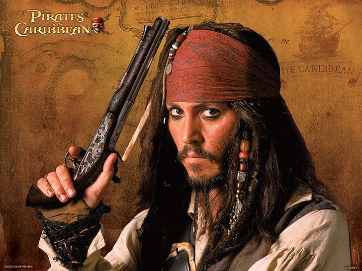 Johnny Depp as Captain Jack Sparrow, Pirates Of The Caribbean