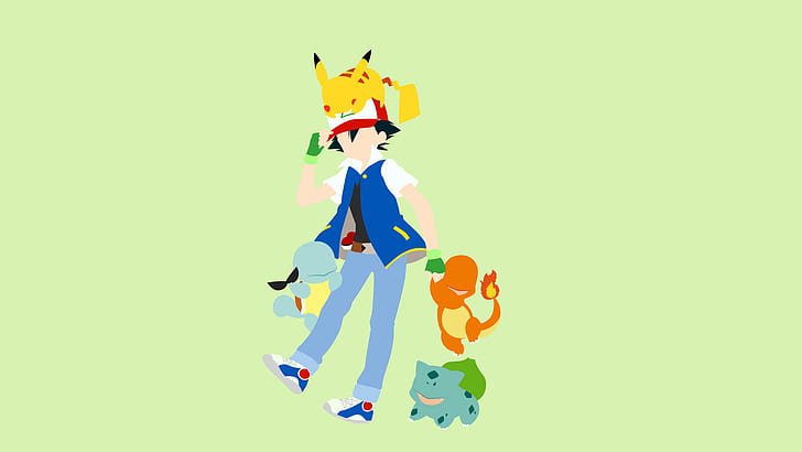 Pokémon, Ash Ketchum, Bulbasaur (Pokémon), Charmander (Pokémon), HD wallpaper