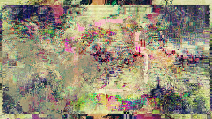 glitch art, LSD, abstract