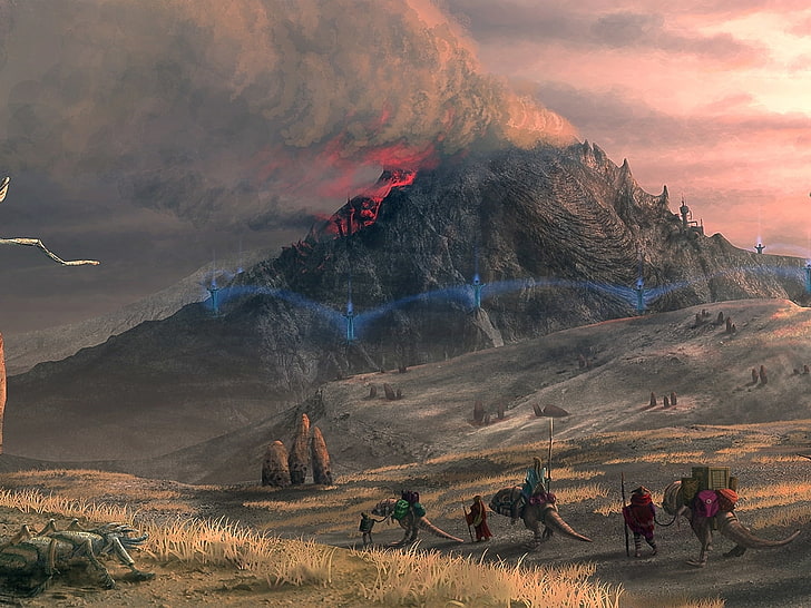 The Elder Scrolls III: Morrowind, video games, mountain, cloud - sky, HD wallpaper