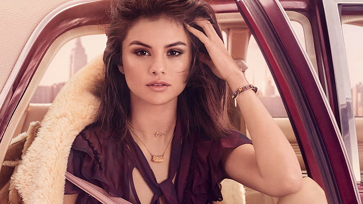 Selena Gomez, celebrity, brunette, face, women, HD wallpaper