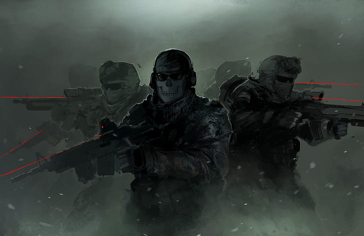 Call of Duty: Modern Warfare II Wallpaper 4K, Ghost, 2022 Games