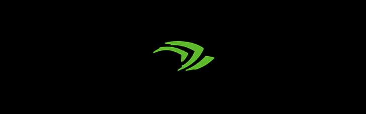 green NVIDIA icon, GPUs, logo, computer, simple background, multiple display, HD wallpaper