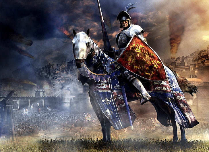Total War, Medieval II: Total War, Armor, Fantasy, Horse, Warrior, HD wallpaper