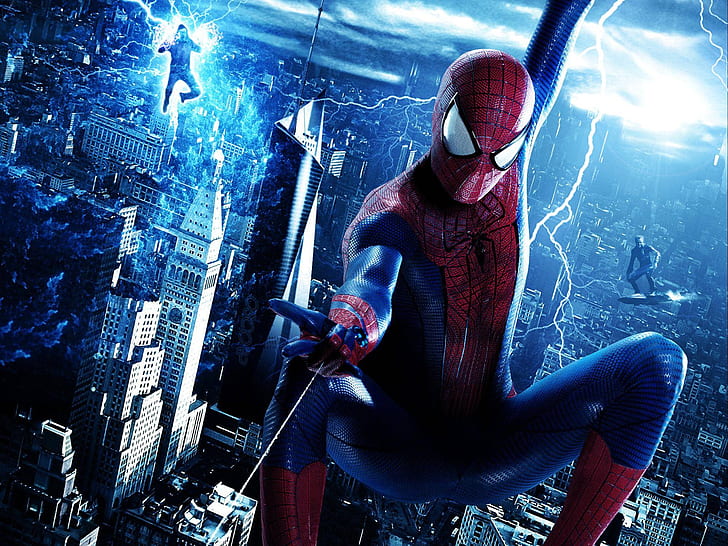 The Amazing Spider-Man 2 HD, marvel's the amazing spider-man; green goblin; electric man wallpaper, HD wallpaper