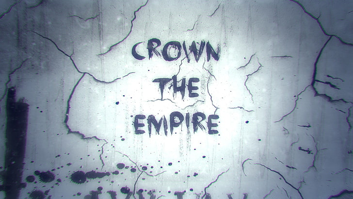 Crown the empire, text, communication, western script, no people