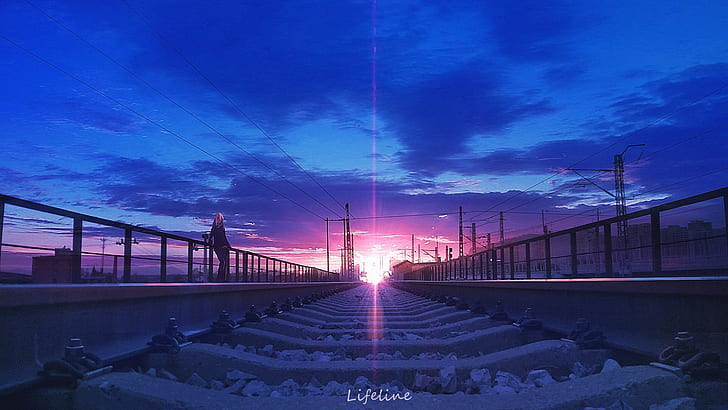 Sunset - My First Anime Style Landscape Animation - YouTube