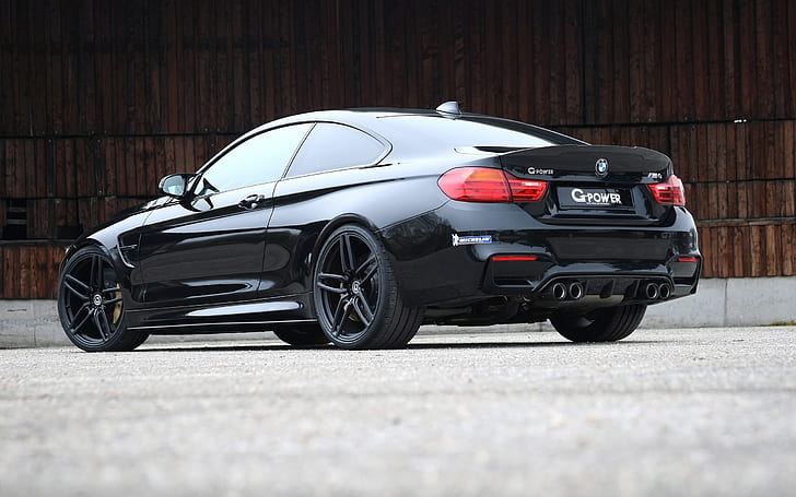  Fondo de pantalla HD Negro BMW M4 G-Power Trasero