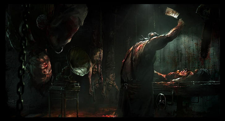 the evil within, meat, food and drink, freshness, people, business, HD wallpaper