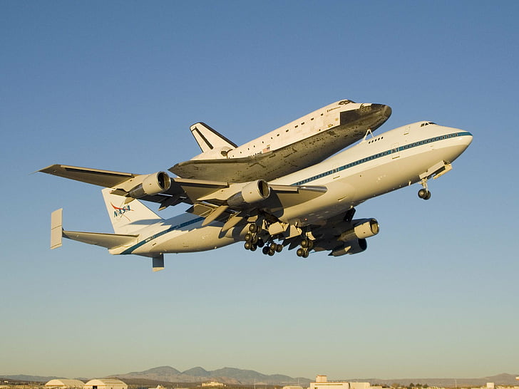 747, aircraft, airliner, airplane, boeing, boeing 747, nasa, HD wallpaper